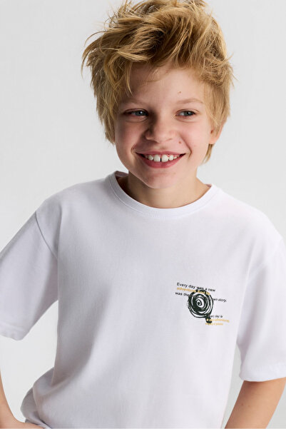 NK Момчешка тениска Run 8-14 години Бяла