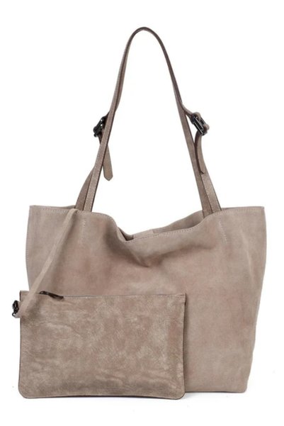 YASEMİN ÇANTA Ysmn Women's Leather Shoulder Bag Mink