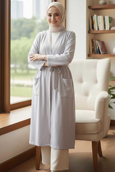 Tesettür Diyarı Mira Хіджаб Довгий Капюшон - Колір Камінь