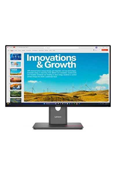 LENOVO LED IPS Monitor 23.8" QHD, Pivot, 120 Hz, 4 ms, HDMI, DisplayPort - Th...