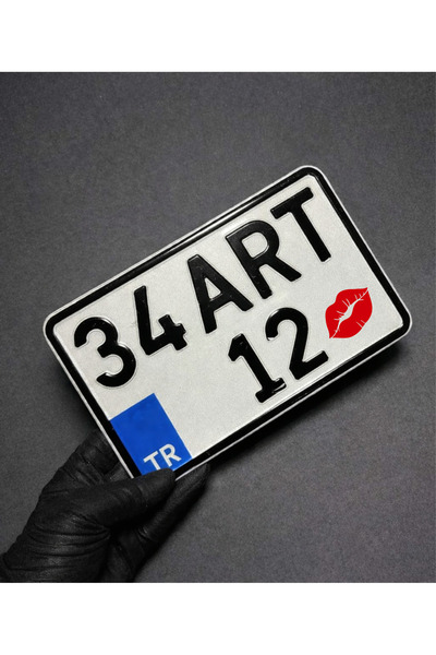 Quart Aksesuar Plaka Öpücük Sticker Dudak Sticker Etiket 4 x 2,5 cm