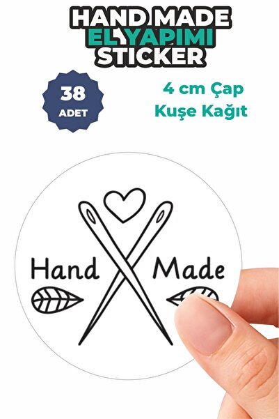 Onaylabastır 4 cm Yuvarlak Sticker Seti – 38 Adet – Hediye ve Paketleme İçin