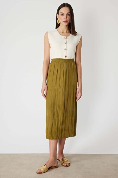 ON Φούστα μάξι με πτυχώσεις και όψη ζάρασμανσης