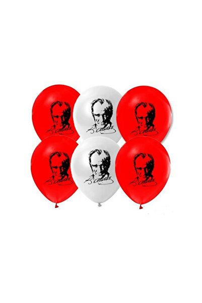 BALON DİYARI Ataturk Printed Balloon Red White High Quality