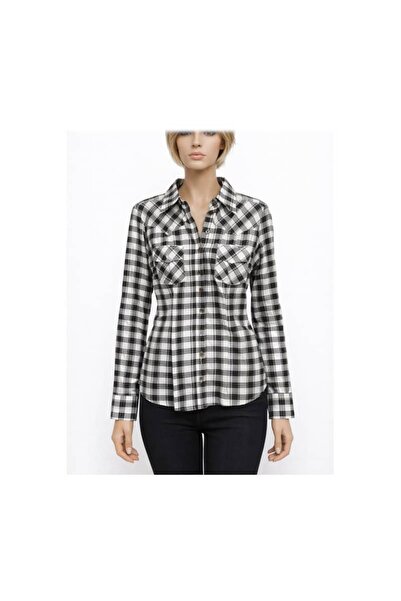 tYk Checkered shirt C173C color white/black