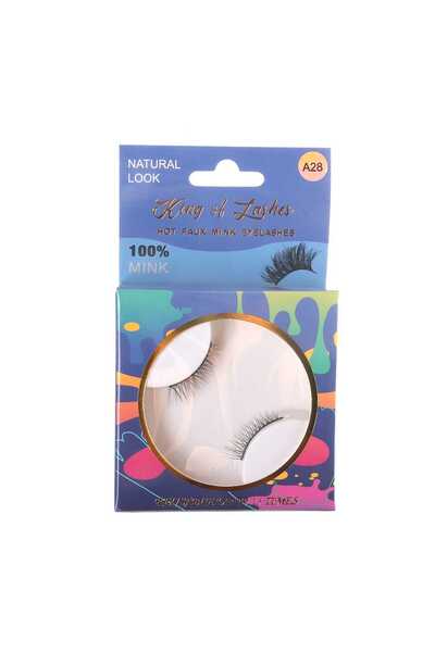 King of Lashes رموش صناعية من المنك - A28