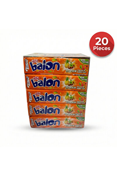 Mybalon My Balon Fruit Bubble Gum with Tattoos. Delicious flavors & fun insid...