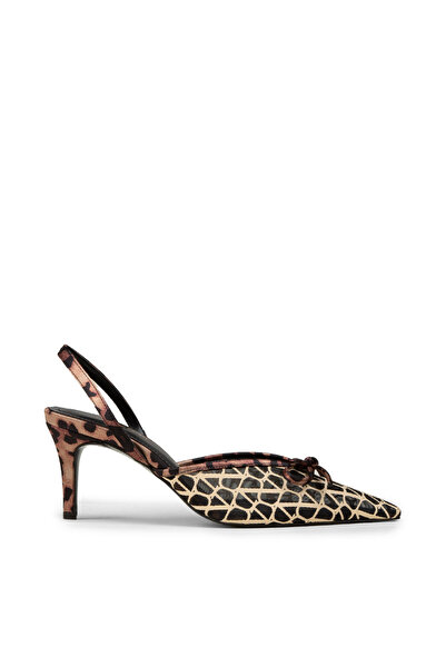 Deery Women's Beige Transparent Evening Dress Shoes