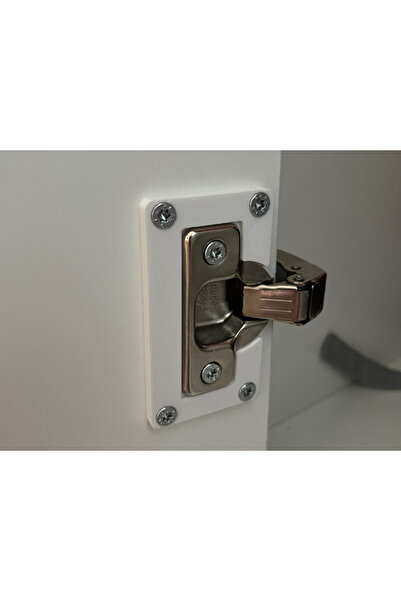 DU&ER 2-Piece Cabinet Door Hinge Repair Plate Reinforcement Apparatus