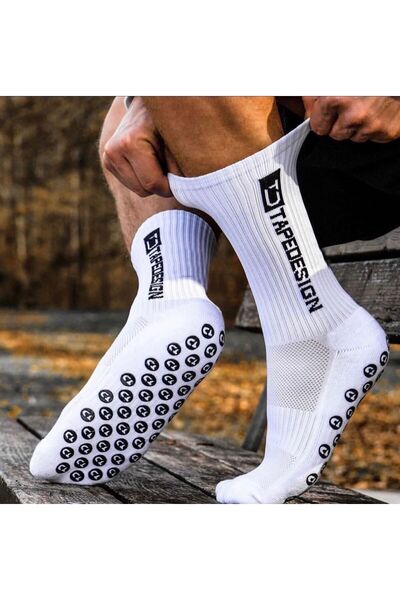 Beat Socks Tapedesing 1 Pair Anti-Slip Silicone Sole Football Socks