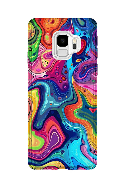 lelia حافظة هاتف شفافة مطبوعة متوافقة مع هاتف سامسونج جالاكسي S9 |   مجموعة ك...