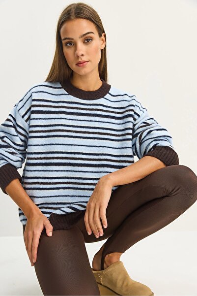 Hiccup LUCCI oversized Striped knitted sweater