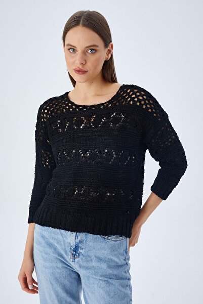 Hiccup Mixray knitted sweater with Patterned