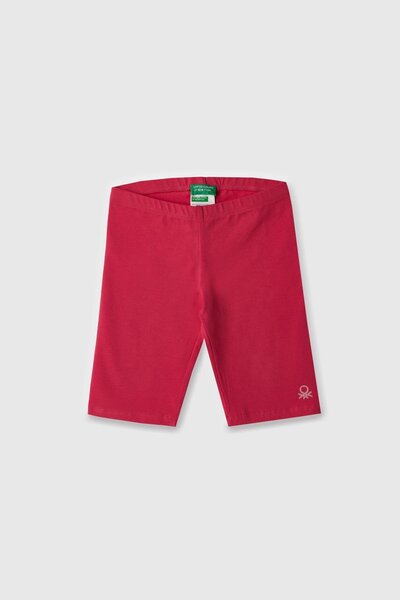 Benetton بنطلون قصير للفتيات من 4 إلى 14 سنة باللون الوردي