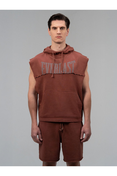 EVERLAST Boxing Heritage Oversize Claret Red Men's Sleeveless Sweatshirt