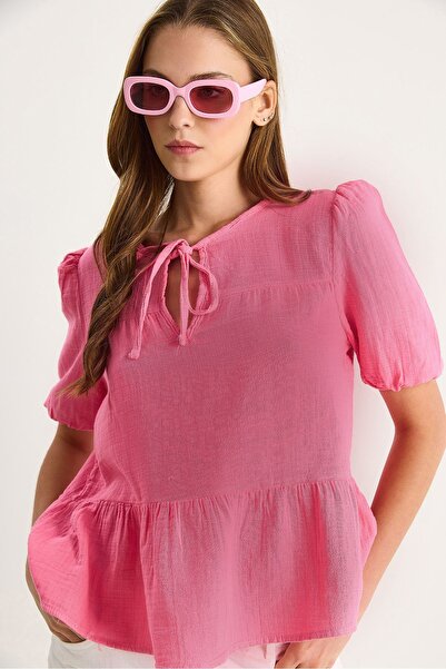 Hiccup LUCCI Crew Neck Tie Detailed Blues