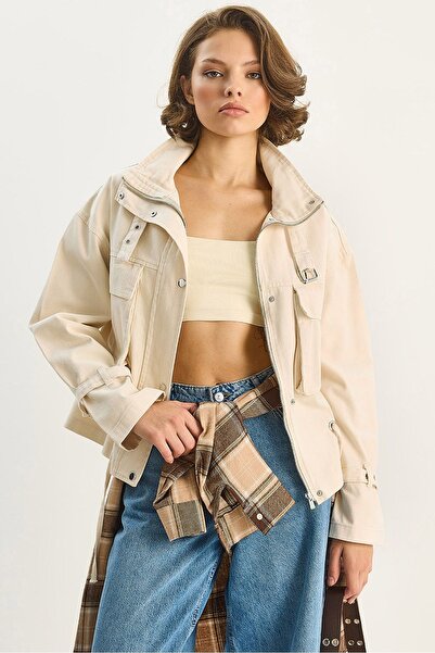 Hiccup LUCCI Oversized Gabardine Cotton Jacket