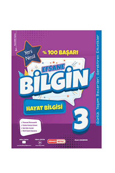 Kırmızı Beyaz Yayınları Kırmızı beyaz Efsane Bilgin 3 sınıf Hayat Bilgisi