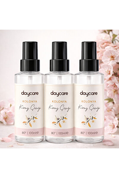 Daycare Kiraz Çiçeği Kolonya 100 ml x3 – Üçlü Avantaj Paketi