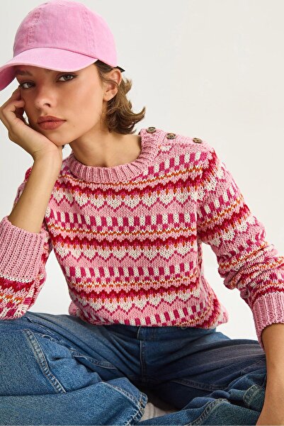 Hiccup Knitted sweater with Patterned LUCCI