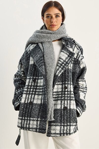 Hiccup LUCCI oversized button-up felt coat