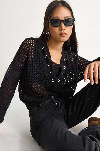 Hiccup Knitted sweater with Hooded and drawstring LUCCI