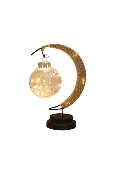 OEM LED Moon Decoration with Glass Globe, Warm Light, Elegant Modern Design, ...