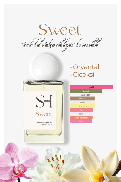 SH FRAGRANCES Sweet Kadın Parfüm | Oryantal-Çiçeksi | Orkide-Yasemin-Gül | Va...