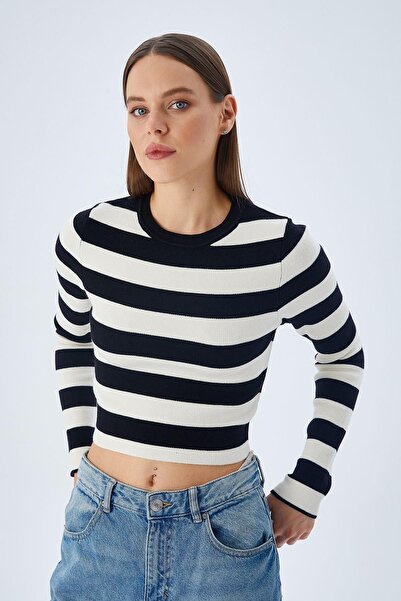 Hiccup Mixray Striped knitted sweater