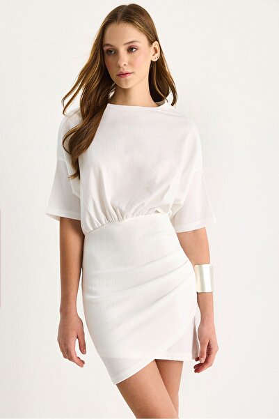 Hiccup Fitted midi dress with zip closure