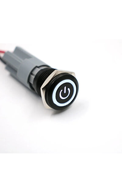OEM Buton Metalic 16mm Aluminiu, Impermeabil, LED 5V, Fixare Auto-Blocare