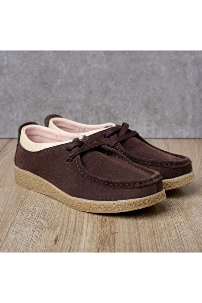 Matstar Women's Genuine Leather Lace-up Moccasins, Demi-season, 186004