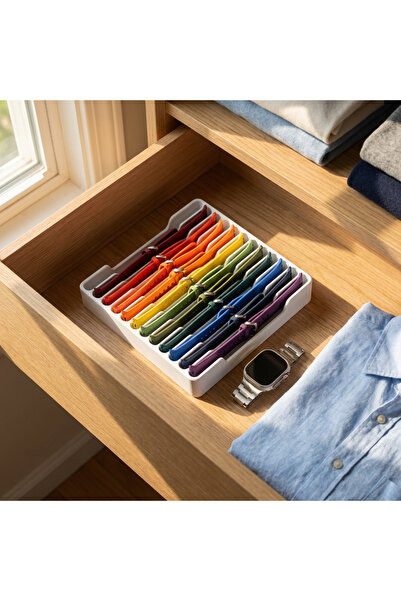 Bonolupo Akıllı Saat Kordon Organizer 12 Bölmeli - Kayış Düzenleyici