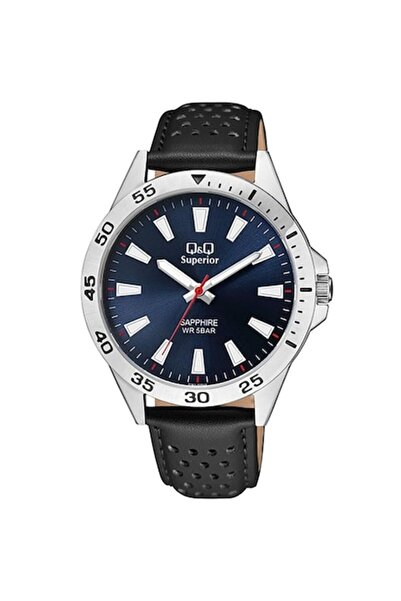 Q&Q Ανδρικό Ρολόι S08A-005VY Quartz Ασημί
