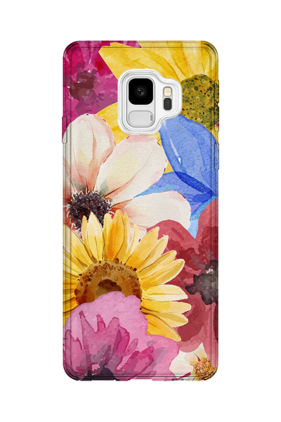 lelia حافظة هاتف شفافة مطبوعة متوافقة مع هاتف سامسونج جالاكسي S9 |   مجموعة ف...