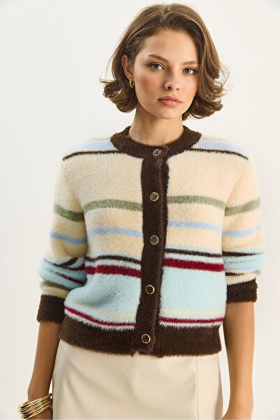 Hiccup LUCCI Cardigan with buttons and round collar