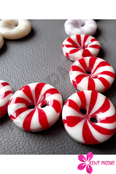 Kent Pazarı Bebek Yelek-Ceket Düğmesi 6 Renk 30 Adet 14 mm