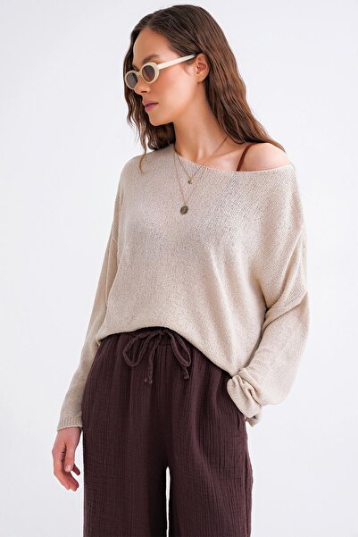 Hiccup Mixray Oversize Knit Sweater