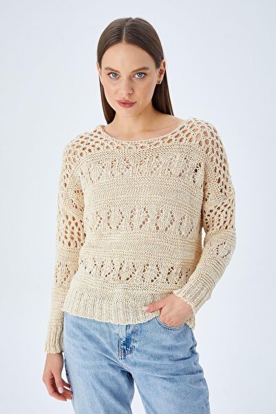 Hiccup Mixray knitted sweater with Patterned