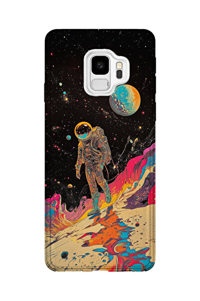 lelia حافظة هاتف شفافة مطبوعة متوافقة مع هاتف سامسونج جالاكسي S9 |   مجموعة ك...