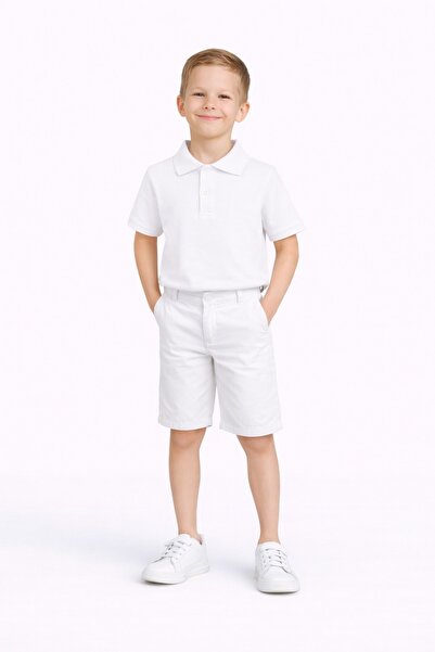 Nacar 23 Nisan 29 Ekim Gösteri Kıyafeti Erkek Çocuk Polo Yaka Tişörtlü Şortlu...