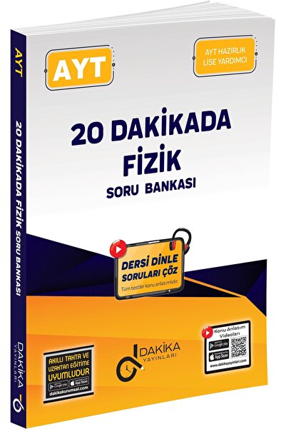 Kapadokya Yayınları 20 Dakikada AYT Fizik Soru Bankası Dakika Yayınları