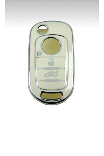 ÖZEN KEYS 3 Button Nano Key Case Cover White Silver Silver Color 1St Class Qu...
