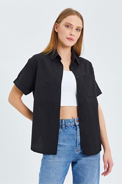 Hiccup Mixray Slim Fit Poplin Shirt with Pocket