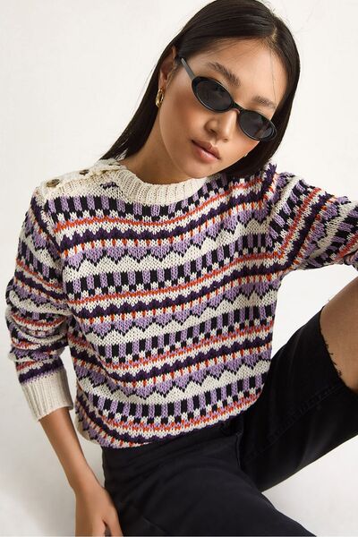Hiccup Knitted sweater with Patterned LUCCI