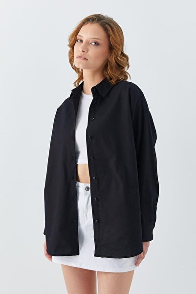 Hiccup Mixray oversized Poplin shirt