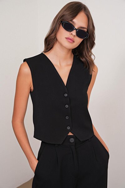 Hiccup Mixray V-neck buttoned Vest