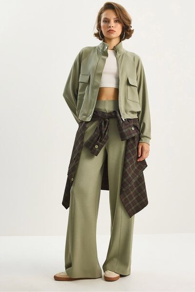 Hiccup LUCCI Jacket-Pants Viscose Blend Two-Piece Coord Set