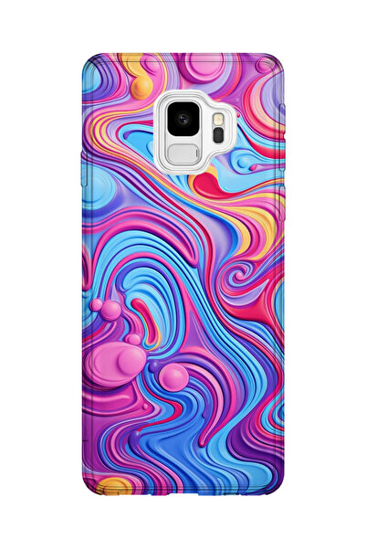 lelia حافظة هاتف شفافة مطبوعة متوافقة مع هاتف سامسونج جالاكسي S9 |   مجموعة ك...