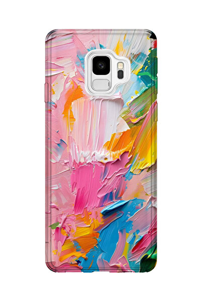 lelia حافظة هاتف شفافة مطبوعة متوافقة مع هاتف سامسونج جالاكسي S9 |   مجموعة: ...